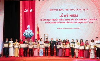 Đạo diễn Lý Hải nhận bằng khen tại Lễ kỷ niệm 80 năm Ngày truyền thống Ngành Văn hóa